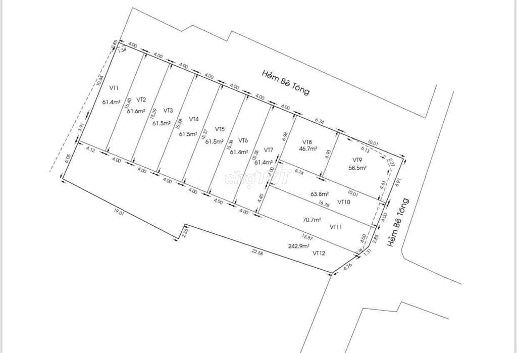 Bán Nhanh 7 Lô Đất giảm 300tr/lô , 4,1 - 4,3tỷ /lô