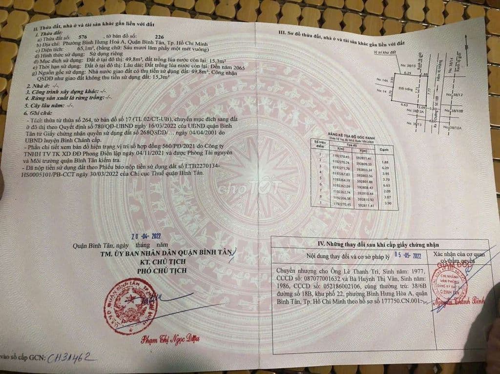 Hoa hòng 1% Bán đất 8m x9m bình tân - Ảnh 2