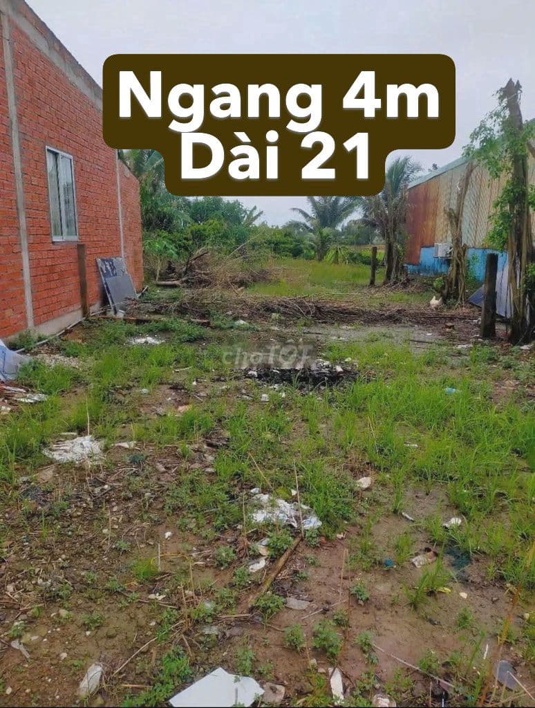 Lô đất 83m2 giá 1 tỷ 2 đường Bùi Thị He Thị Trấn Củ Chi sổ hồng riêng