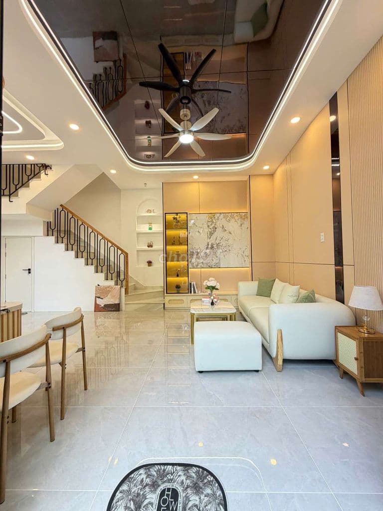 NGANG 6,5M HẺM XE HƠI NHÀ MỚI 4 TẦNG CHỈ 6 TỶ 950 - Ảnh 2