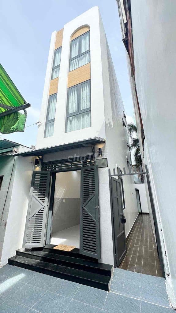 Nhà mới 3.1x14m 1 trệt 2 lầu st 3PN 3WC Hẻm / Lý Thánh Tông