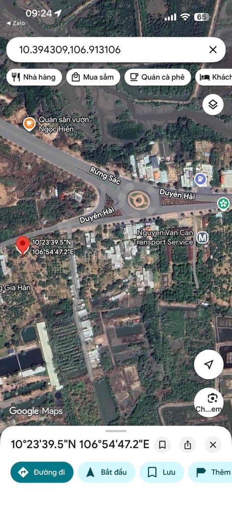 Mặt tiền duyên hải xã long hoà cần giờ