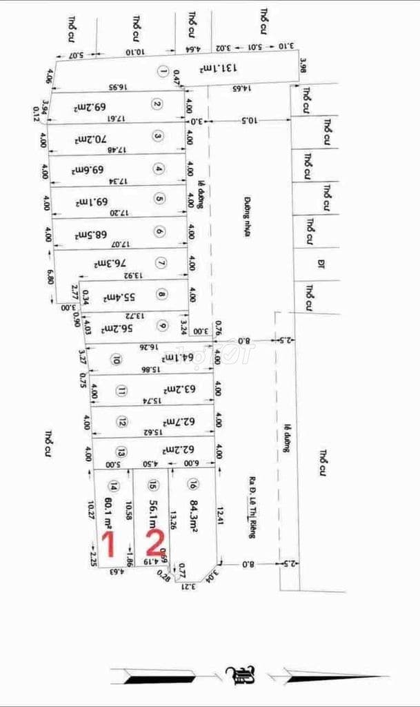 BÁN LÔ ĐẤT ĐẸP KHU PHÂN LÔ ĐƯỜNG TA 16 PHƯỜNG THỚI AN QUẬN 12 - Bán l