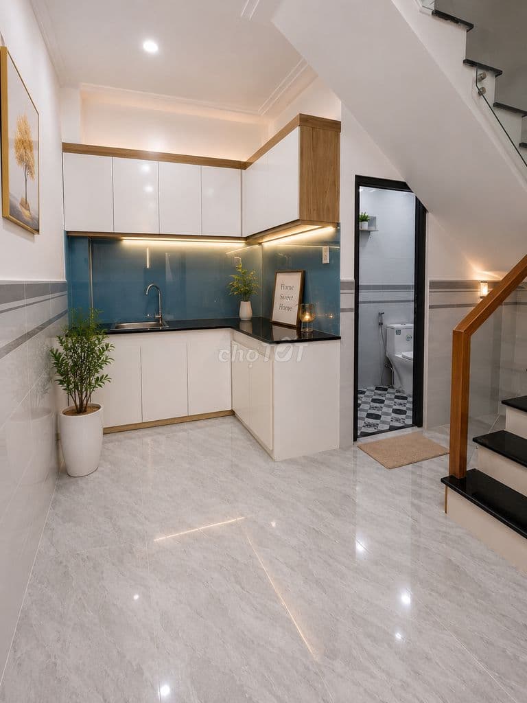 Nhà Mới Gần Bệnh Viện Quận 12 4x7,2m 2pn, 2wc Có Giấy Phép Xây Dựng - Ảnh 2