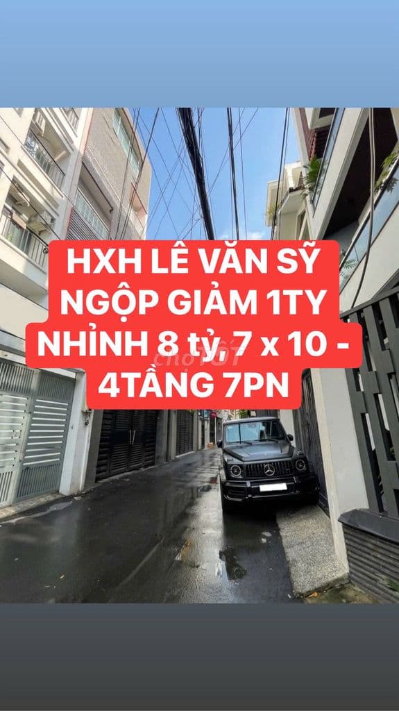 💎Bán nhà hẻm xe hơi Lê văn sỹ NGỘP giảm 1 tỷ, 7x10, nhỉnh 8 tỷ, 7PN. 🔥