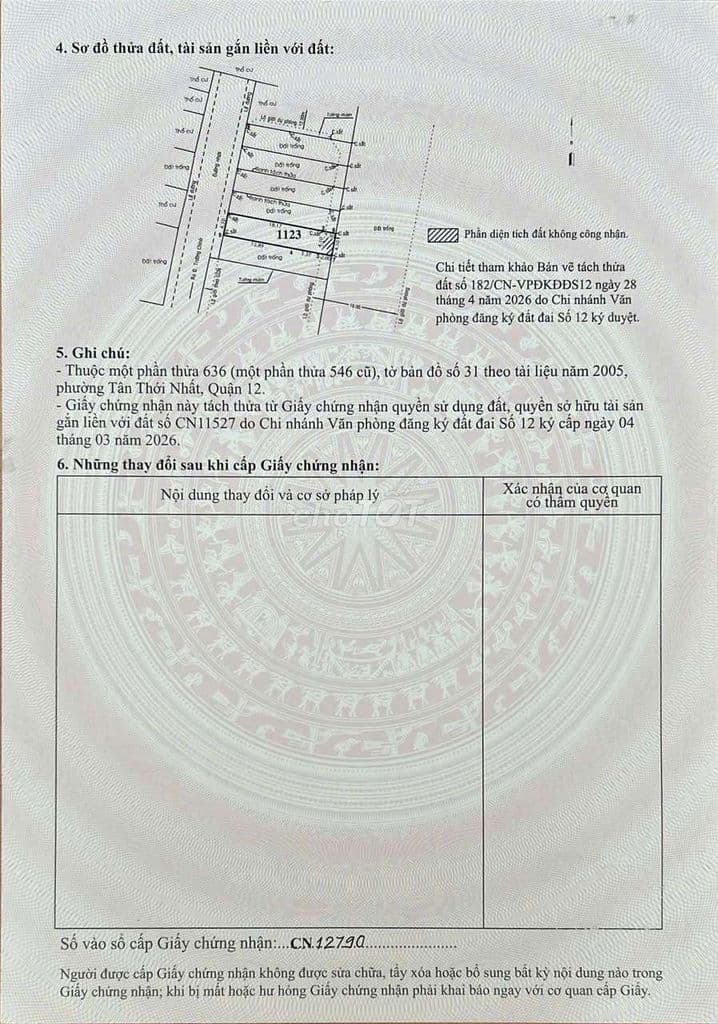 Bán 6 lô Đất phân lô còn F0 giá từ 6ty6