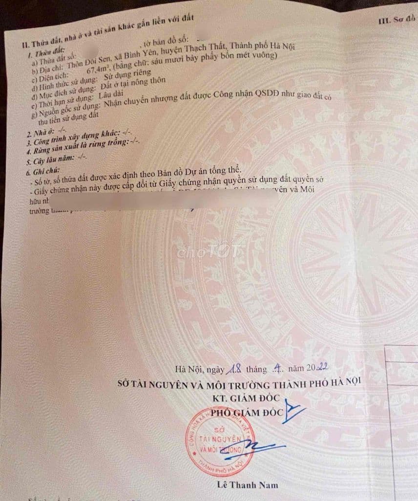 Cắt lỗ loanh quanh 2 tỷ lô đất gần 70m thổ cư, ko lỗi lầm tại Hoà Lạc - Ảnh 3