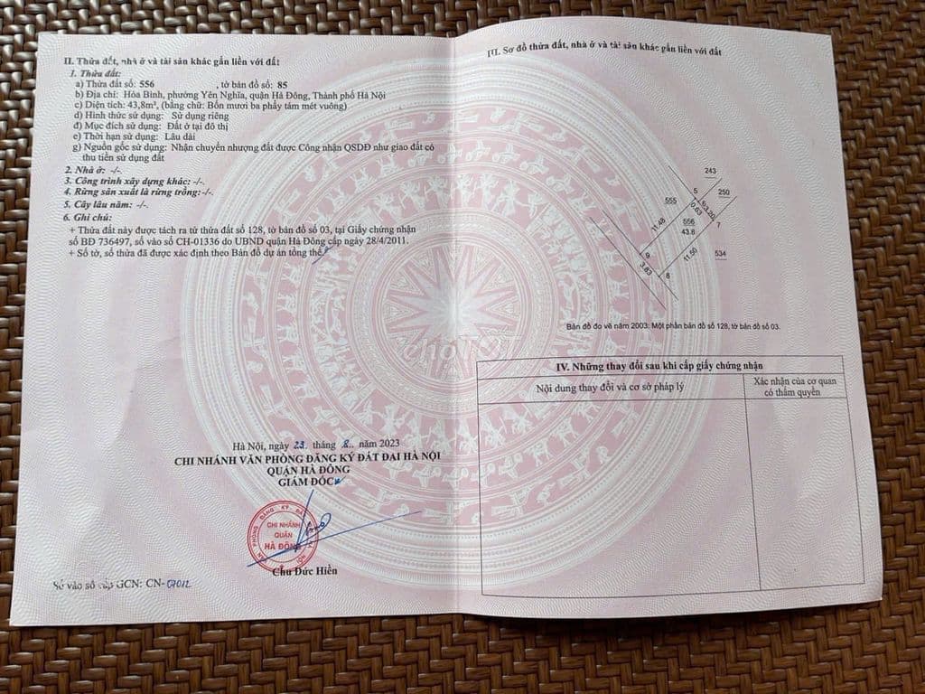 Đất thổ cư tổ 16 Yên Nghĩa, DT44m2, MT3.83m, ôtô đỗ, 3.0 tỷ Hà Đông - Ảnh 2