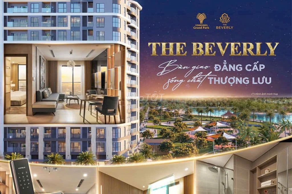 Bán căn 1 PN+1,55m2,view cv 36ha,Beverly,Vinhomes Q9,Hồ Chí Minh - Ảnh 2