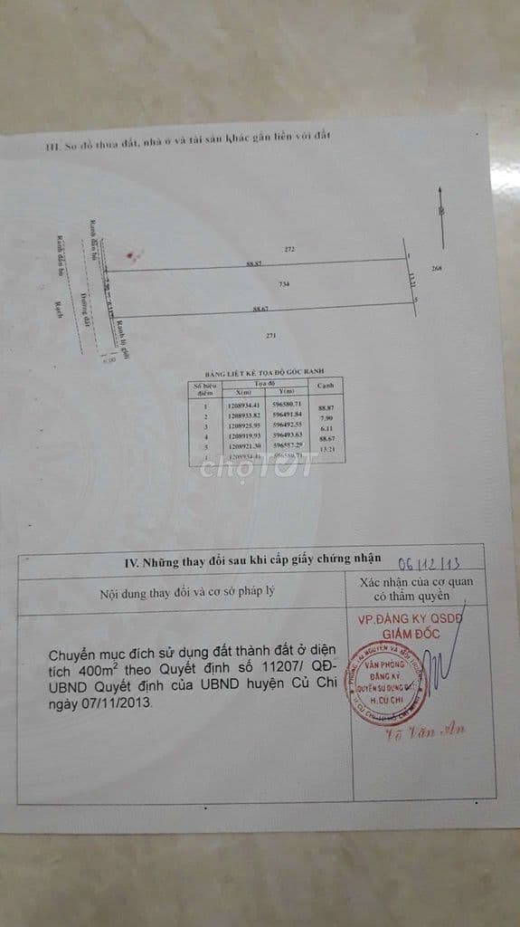 Bán gấp lô 1200m2 có 400m mt rạch cây xanh cách Vành Đai 3 500m. - Ảnh 3