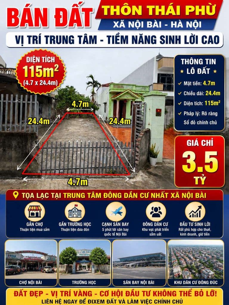 🔥 SIÊU PHẨM ĐẦU TƯ -THÁI PHÙ - CẠNH SÂN BAY - SINH LỜI NGAY 🔥 - Ảnh 2