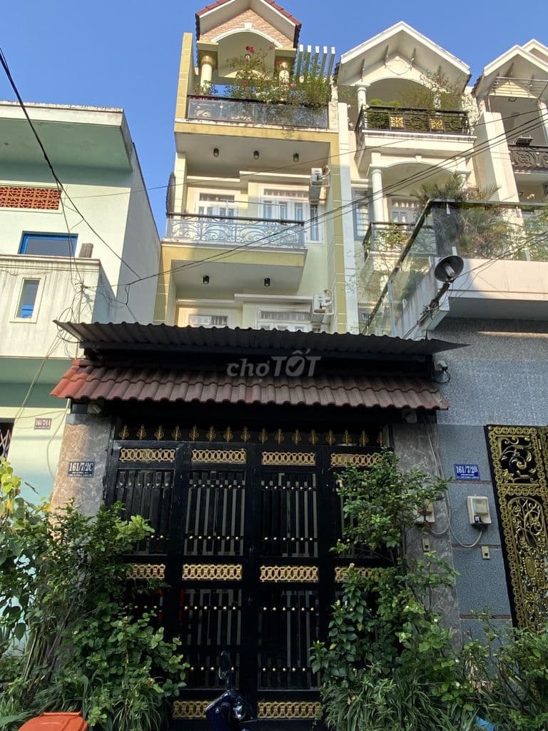 NHÀ ĐẸP HẺM 6M Ô TÔ – 75M2 – 3 TẦNG – TẶNG FULL NỘI THẤT