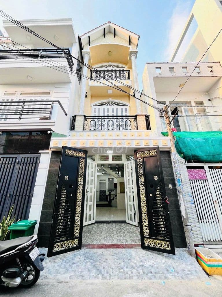 Nhà 1 Trệt 3 Lầu Mới Đẹp, Hẻm nhựa 6m Lê Văn Khương, Q12