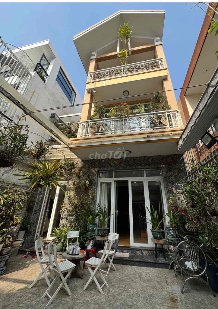 nhà biệt thự đẹp 6,93 x21, 3 lầu đường 4m