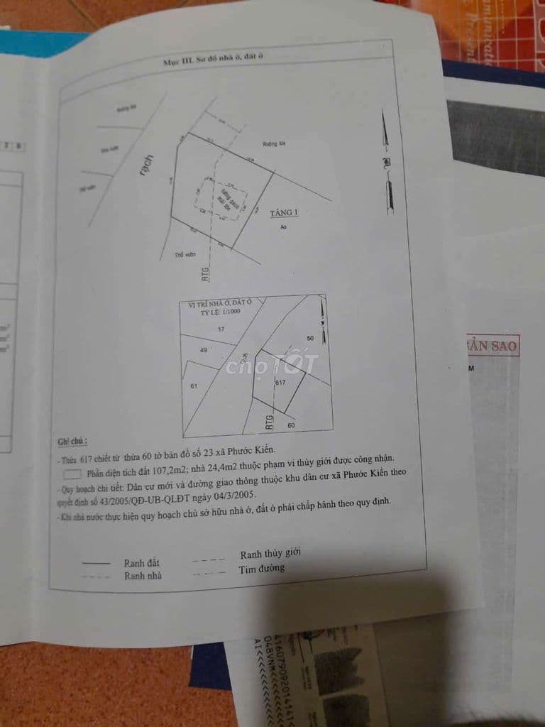 Bán 414.2 m2 đất thổ cư Phước Kiển, Nhà Bè - Ảnh 3