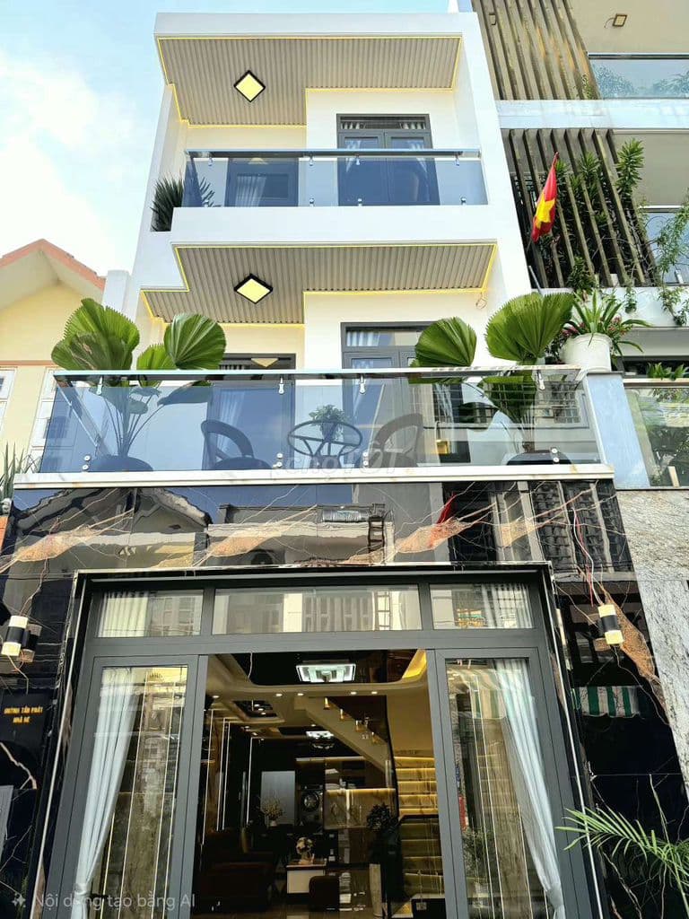 Gần Phú Mỹ Hưng Quận 7 4x15m 3 tầng 4pn xe hơi ngủ trong nhà 6.78tỷ