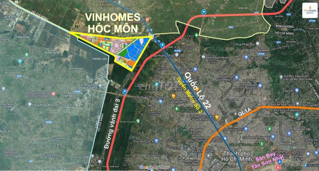 Nhà ở HÓC MÔN Mặt Tiền Đường 60m Liền Kề BC Mở Bán GĐ1