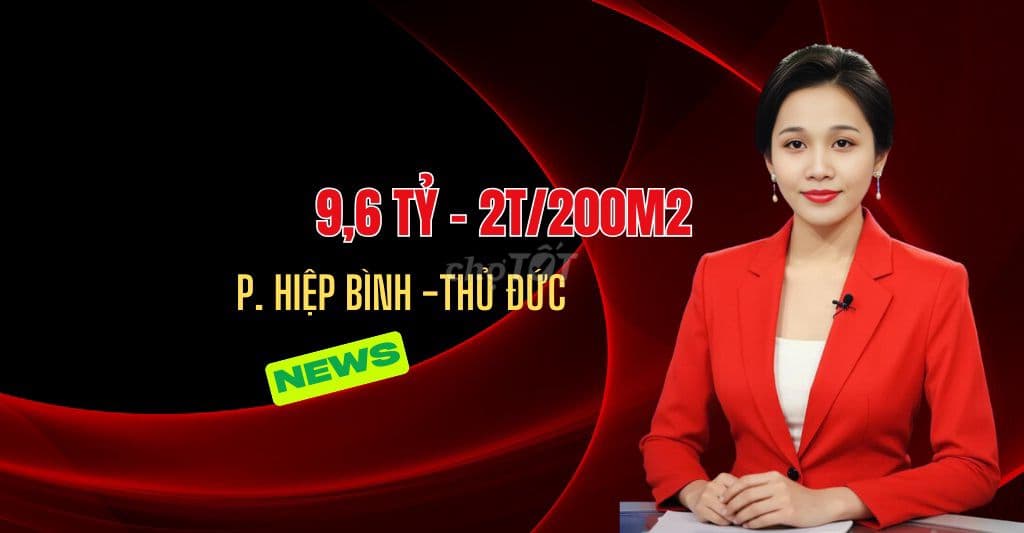 bán nhà phường hiệp bình chánh thủ đức – gấp – 9,6tỷ/200m2/2T