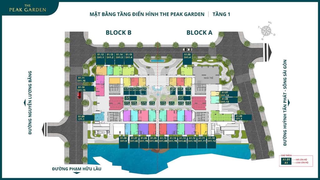 MỞ BÁN 250 CĂN HỘ THE PEAK 2,3PN MẶT TIỀN ĐƯỜNG PHẠM HỮU LẦU GIÁ 6X/M2 - Ảnh 3