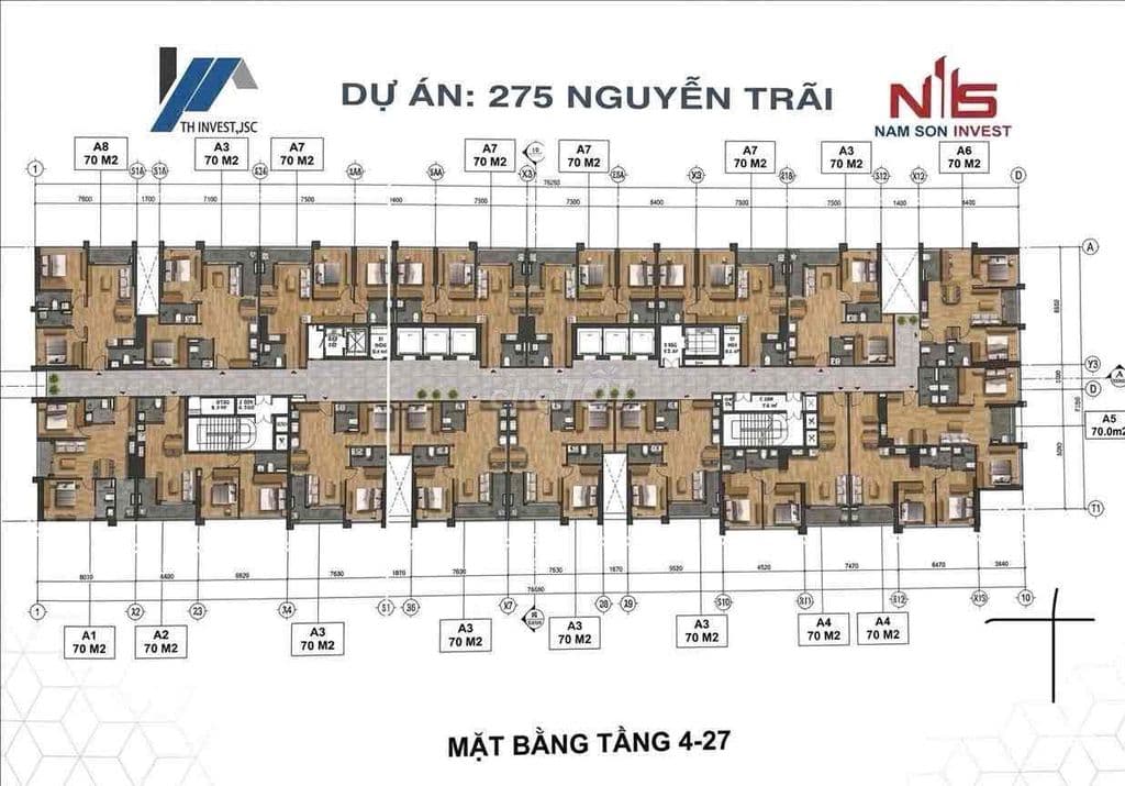 5.7 tỷ CH Thương Mại NOXH 275 Nguyễn Trãi-70m2-lô góc-giá đầu tư