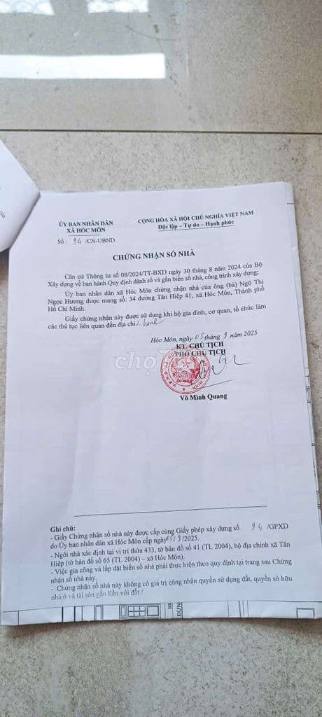 Bán đất mặt tiền đường TH41,ngang 6 dài 20,gần trường dạy nghề Hóc môn - Ảnh 3