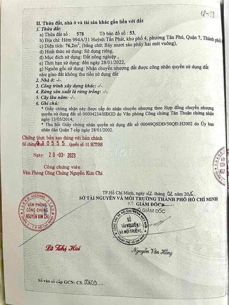 Bán đất trung tâm Quận 7- ngay kế Phú Mỹ Hưng - Ảnh 3