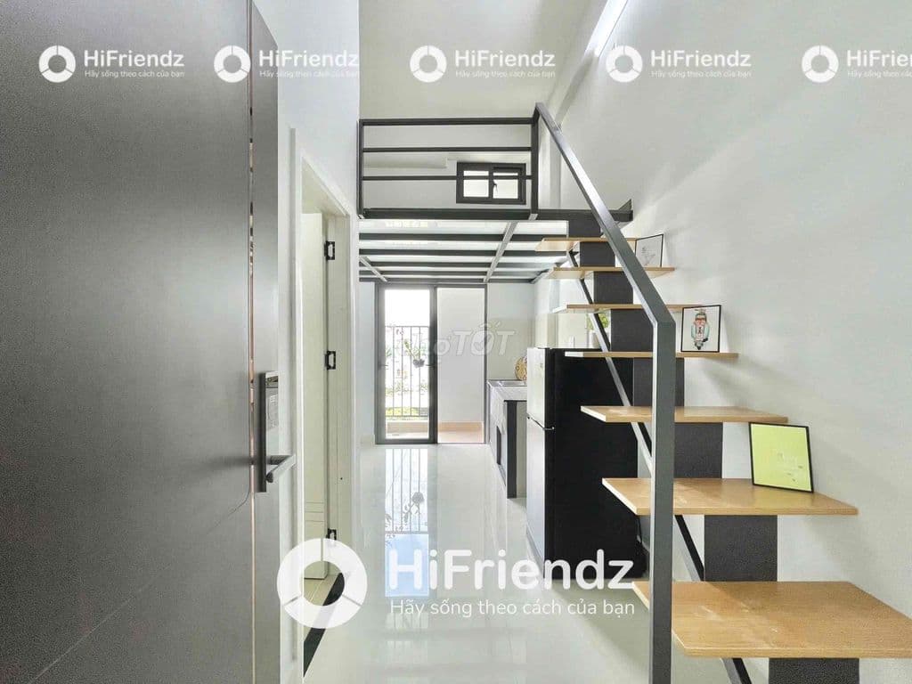 Duplex gác cao 1m8 có ban công full nội thất gần nhà thờ phaolo