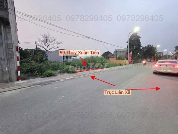 bán đất 59m² xã thủy xuân tiên mặt trục kinh doanh