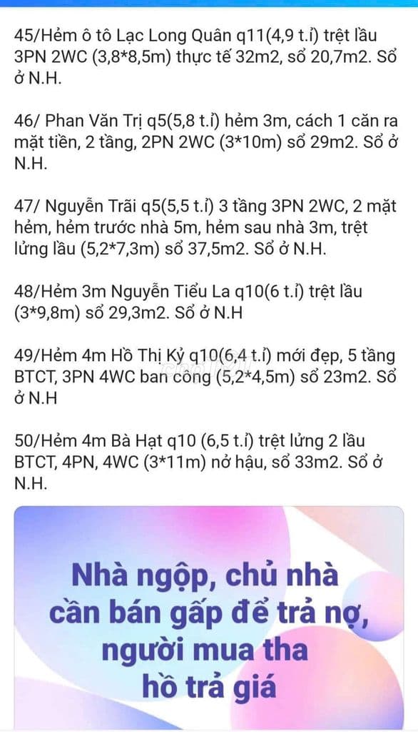Nợ bank 3 tỉ, cần bán gấp để trả nợ