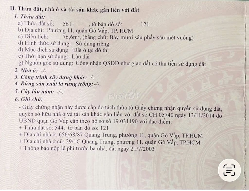 Cần bán gấp lô đất chính chủ Gò Vấp - Ảnh 3