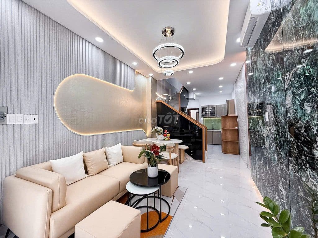 Nhà mới hẻm 6m Lê Văn Quới, 45m2, 3 tầng, 4 PN 3WC, có phòng dưới trệt