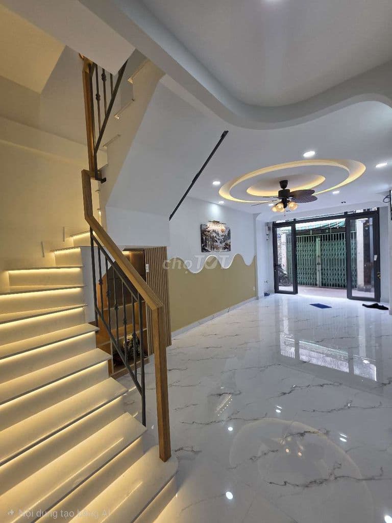 nhà 3.5m nở hậu 6m dài đúc 2 tầng sát MT Lê Hồng Phong - Ảnh 2