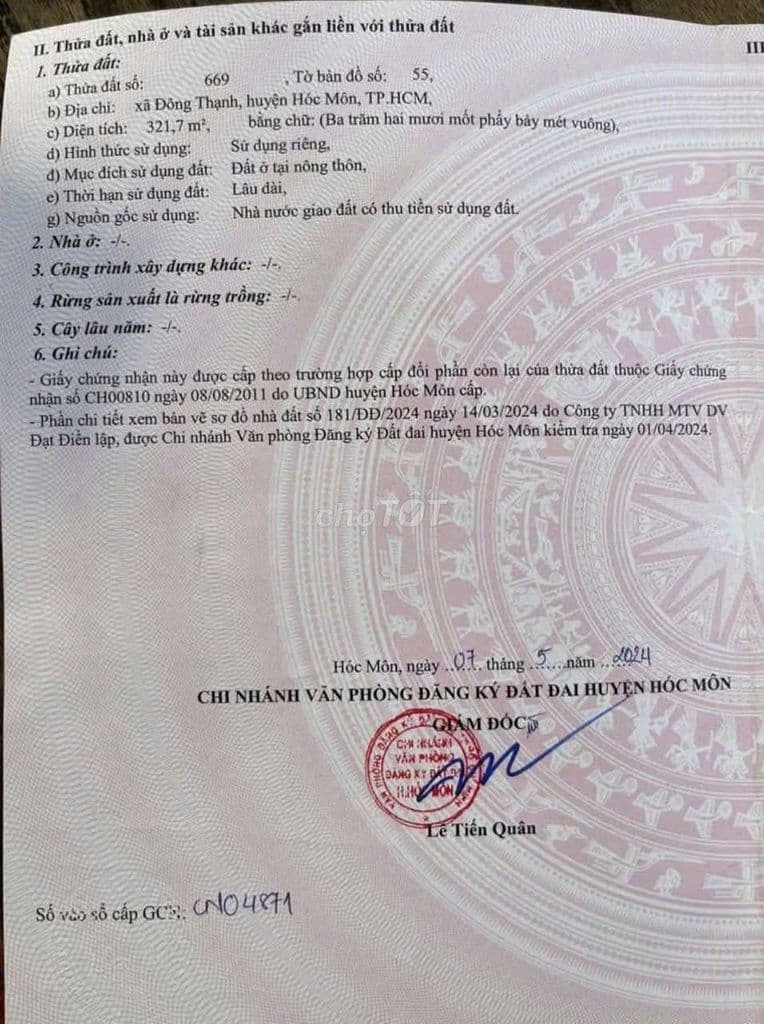 Bán đất Hóc Môn - Ảnh 2