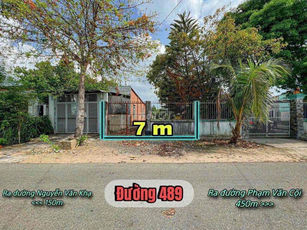 BÁN GẤP LÔ ĐẤT ĐẸP NGAY MTĐ HƯỚNG RA PHẠM VĂN CỘI - CỦ CHI
