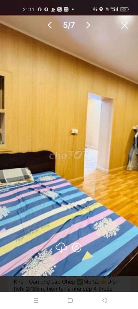 bán căn nhà cấp bốn tại TT 28tt đông anh