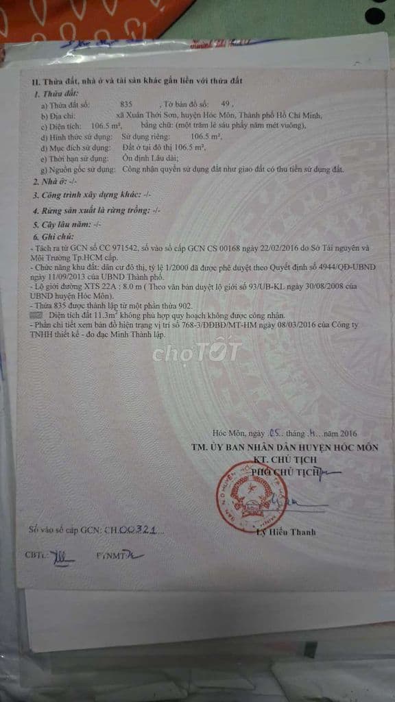 Chính chủ bán lô đất đường Nguyễn Thị Thử - Ảnh 2