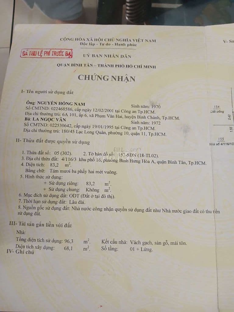 Bán Nhà Mặt Tiền Kinh doanh chợ Bình Long - Ảnh 3