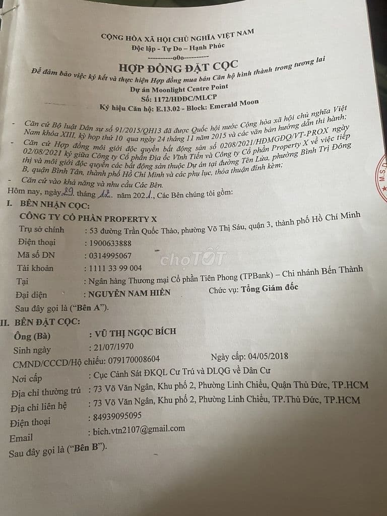 BÁN CĂN HỘ 35.98M2, DỰ ÁN MOONLIGHT CENTRE POINT, BÌNH TÂN, HCM - Ảnh 2