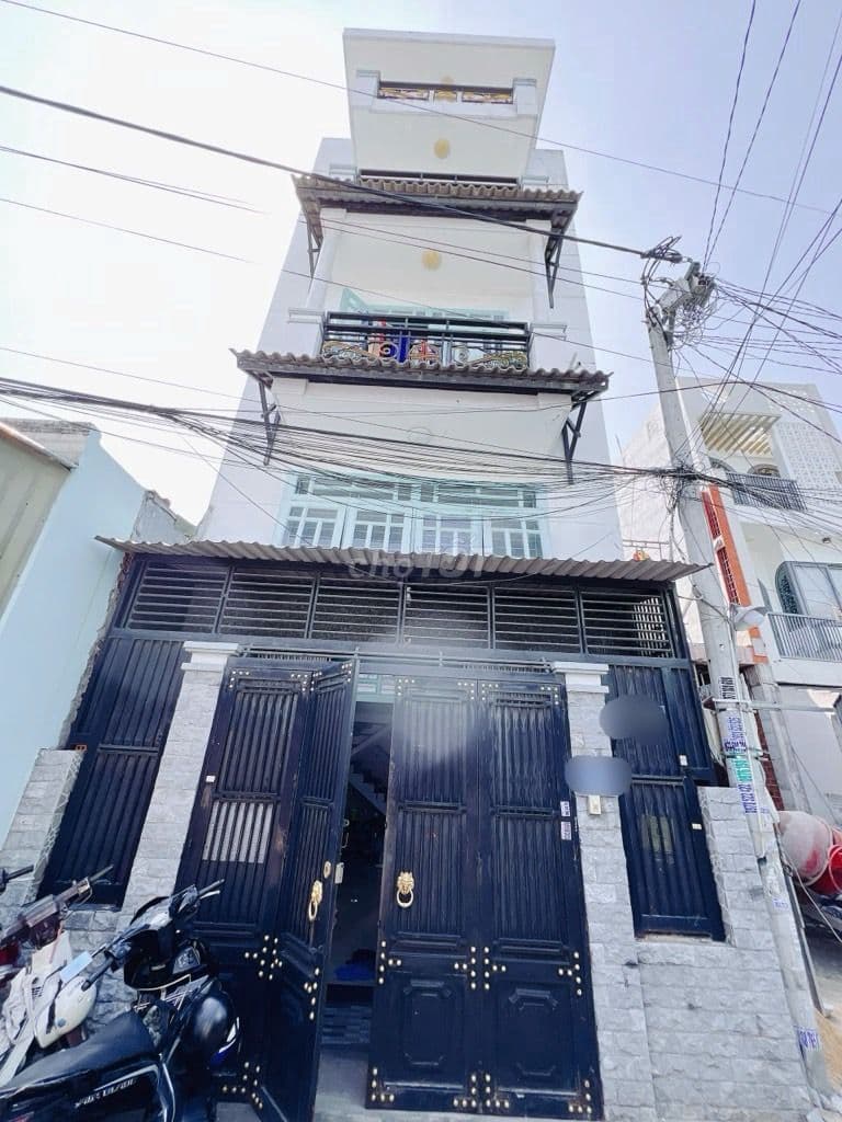 Hơn 5 tỷ-Nhà Q12, Ngang 5x15m,xây 5T, hẻm thông,đường rộng cách MT 30m