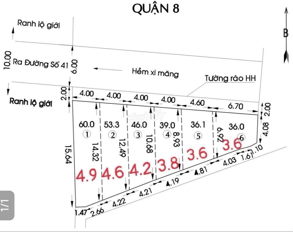 Đất giá rẻ An Dương Vương giáp Q6 hẻm xe hơi
