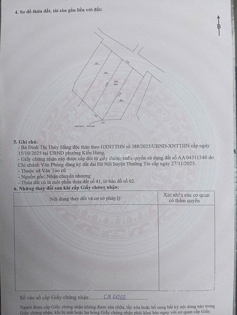 ĐẤT FULL TC ĐÓN SÓNG VIN OLYMPIC PHÂN KHU C THƯỜNG TÍN GIÁ CHỈ 3X - Ảnh 3