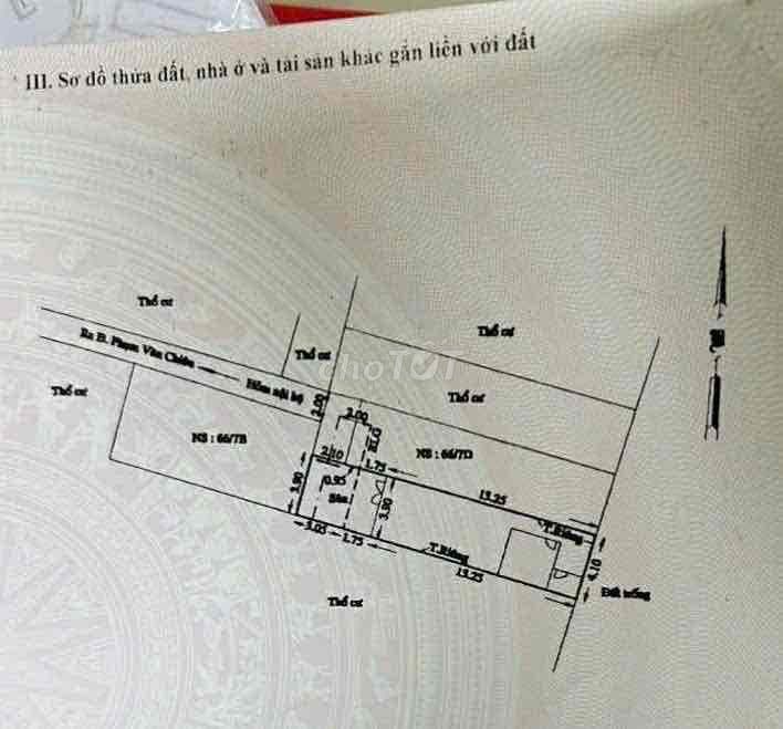 🆘Bán nhà và đất Phường 9-Dt 4x18m-Đang cho thuê giá cao 11tr/tháng