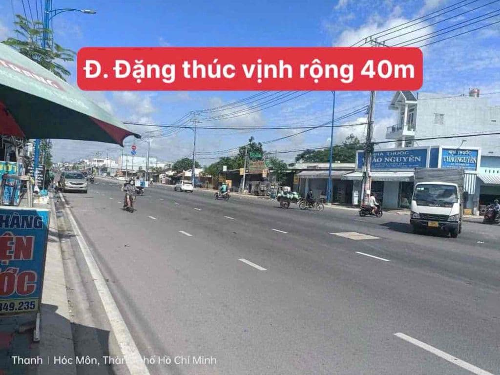 BÁN LÔ ĐẤT MẶT TIỀN ĐƯỜNG NHỰA 8M xà ĐÔNG THẠNH HUYỆN HÓC MÔN TP HCM
