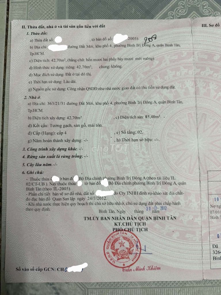 ĐẤT MỚI XE HƠI THÔNG NHÀ MỚI DỌN VÀO Ở NGAY , 3.9 TỶ TL - Ảnh 2