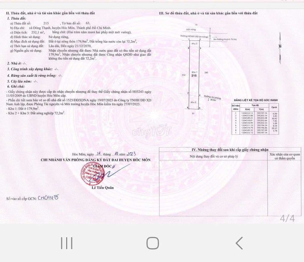 ĐẤT THỔ CƯ KHU DÂN CƯ HIỆN HỮU 500m2 - Ảnh 3