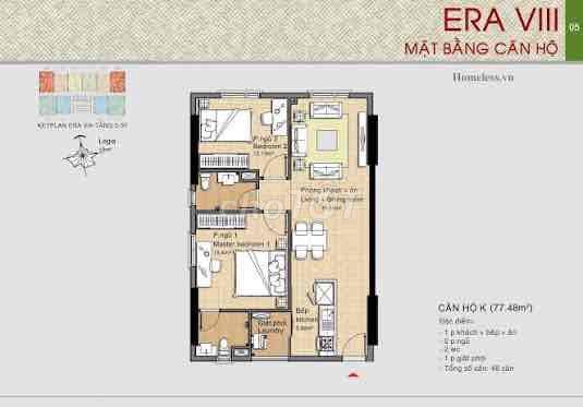 BÁN CH ERA TOWN GÓC 77 m2 GIÁ HOT 2.65 tỷ
