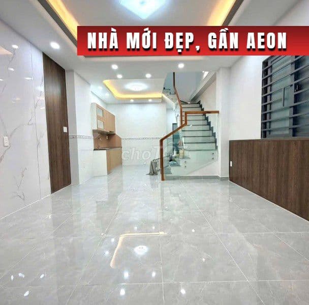 Bán nhà mới, hẻm 530 Tỉnh Lộ 10, DT 4.2 x 13m, 2 tấm, 5.3 tỷ. gần Aeon