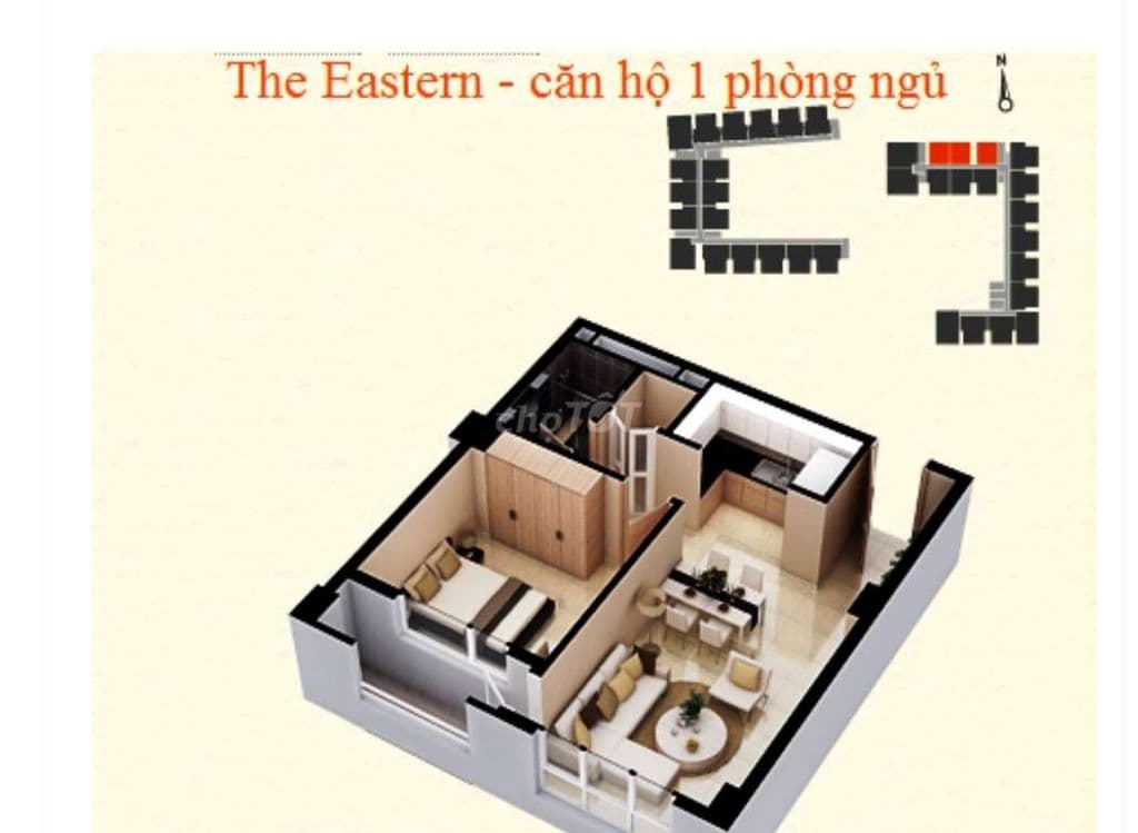 chính chủ bán nhanh the eastern 2,85ty có sổ full nt ban công rộng