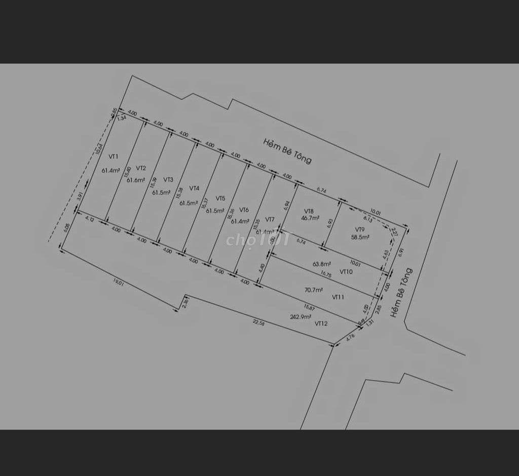 Cần Bán gấp Đất P TTN . Nhiều Lô lLiền kề DT 4 x16,4 hẻm xe tải - Ảnh 2
