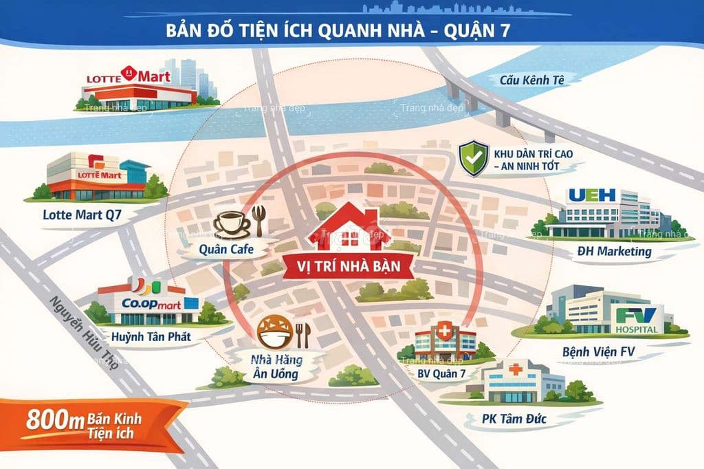 QUẬN 7 MÀ NHÀ 4 LẦU ĐẸP, 3PN,DT 5.8X11M,Gần ĐH MARKETING